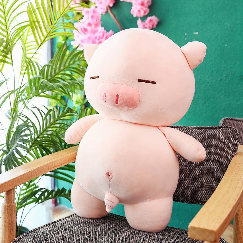 Peluche morbido e squishy a forma di maialino, perfetto compagno da spiaggia per ragazze, idea regalo divertente_voghion.com