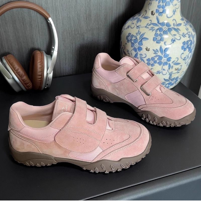 Zapatillas de entrenamiento Agam informales y versátiles con suela gruesa y suave con cinta mágica grande antideslizante y aumento de altura invisible._voghion.com