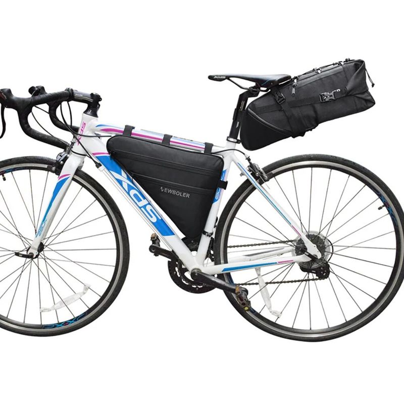 NEWBOLER Large Bicycle Triangle Bag Bike Frame Front Tube Bag Waterproof Cycling Bag Pannier Ebike Tool Bag Accessories_voghion.com