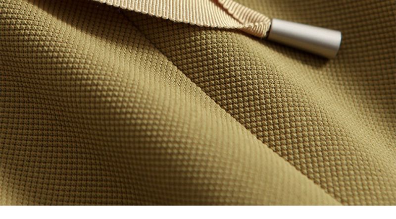 Women's Clothing Plaid Temperament Commuting Beltless High Waist Drawstring Loose Yellow Trousers Wide Leg Pants_voghion.com