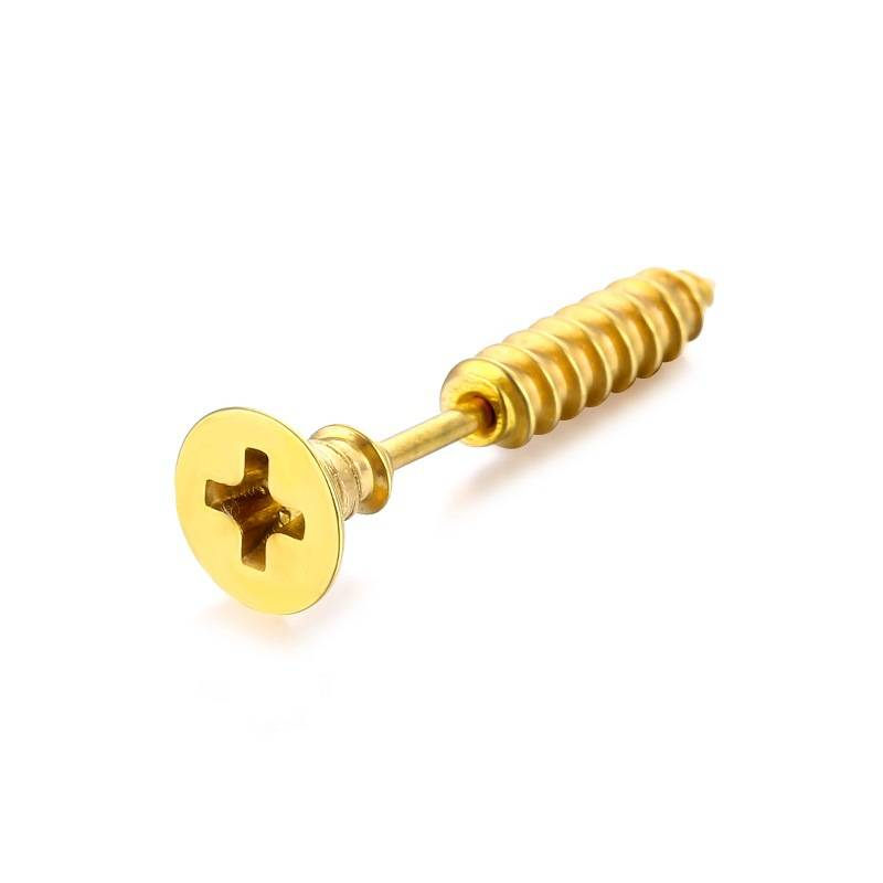 2 pezzi nuovi unisex punk rock in acciaio inossidabile chiodo vite piercing orecchini novità gioielli penetranti gioielli penetranti gotici rocciosi_voghion.com