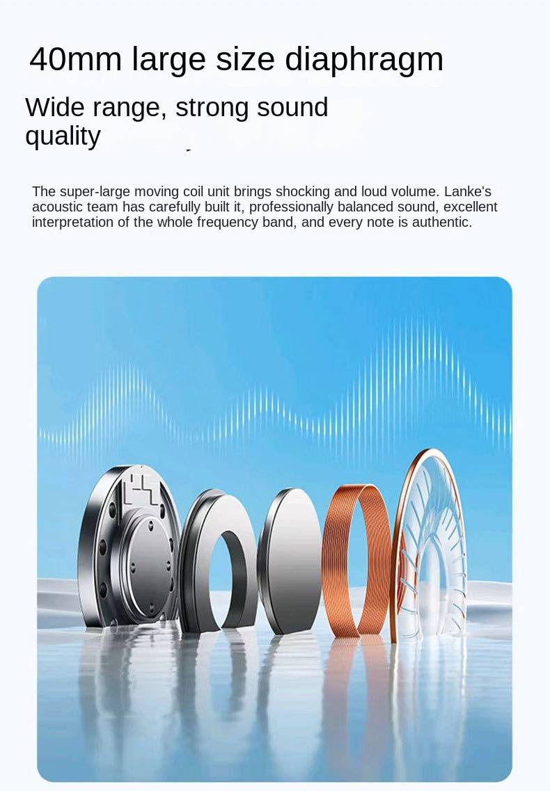 Headband bluetooth headset ultra-long life without sound leakage foldable sports bluetooth wireless headset_voghion.com