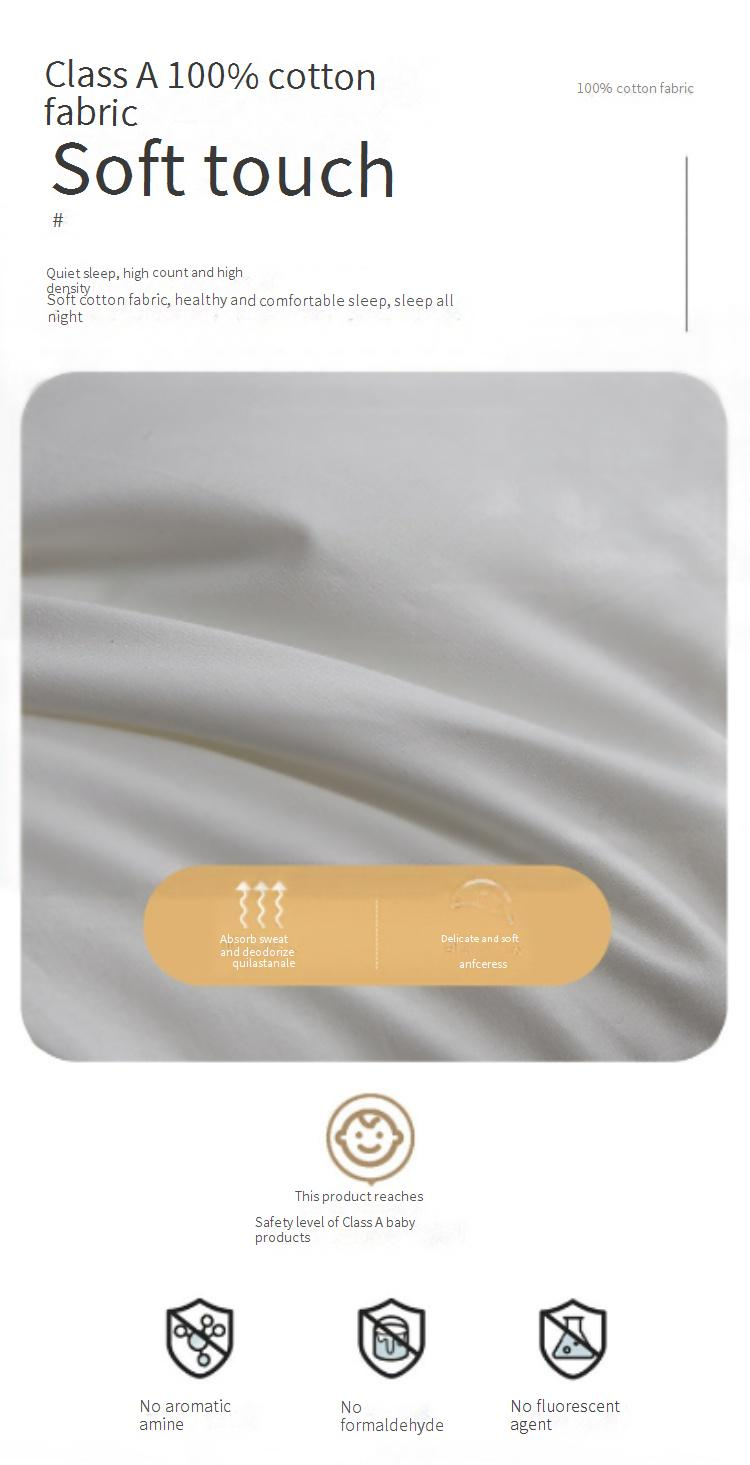 5-Star Hotel Cotton Pillow For Neck Support - 3-Level Adjustable Height, Orthopedic Design_voghion.com