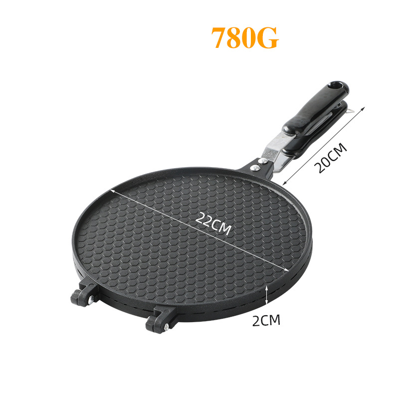 Non-Stick Egg Roll Waffle Cone Maker For Home Baking - Round Cake Cookie Mold With 17cm & 22cm Patterned & Plain Designs_voghion.com