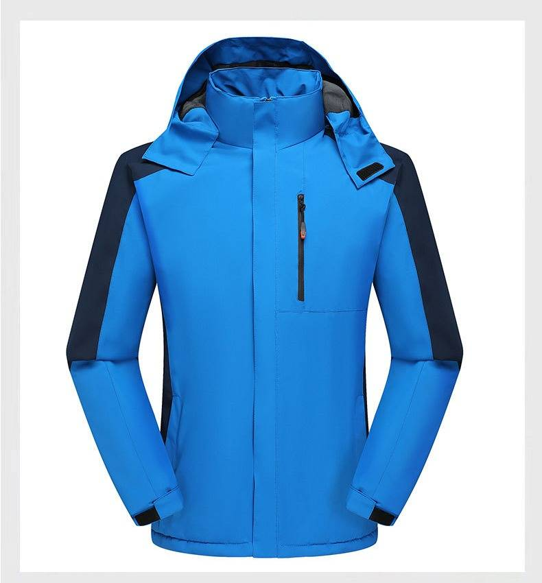 Couples' Winter Waterproof Jacket – Heavy Duty Fleece-Lined Work Coat For Extreme Cold (XL-6XL, 8 Colors, 5000mm PU Shield, Windproof)_voghion.com