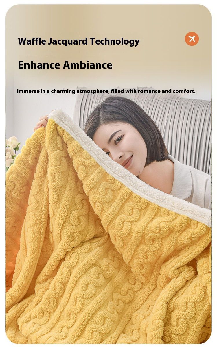 320GSM Premium Flannel Blanket - Ultra Soft & Warm Throw For Bed, Sofa & Office, A-Class Safety Certified, Reversible Design For All Seasons_voghion.com