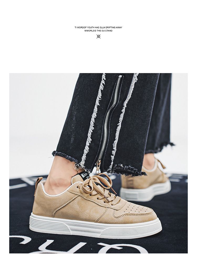 Neue Saison 2025: Oversized Herren-Skateschuhe, einfarbig, mit weicher Sohle, sportlich-lässig._voghion.com