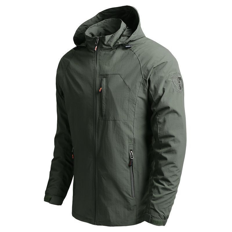 Schnelltrocknende Herren-Militärjacke – Leichte und atmungsaktive Arbeitsjacke mit Reißverschlusstaschen (Größen M-5XL, 4 Farben)_voghion.com