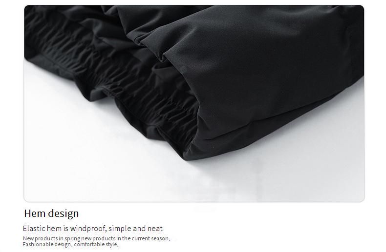 Piumino invernale unisex con logo stampabile - Cappotto trapuntato oversize con collo alto, imbottitura in poliestere spesso, parka da esterno multitasche_voghion.com