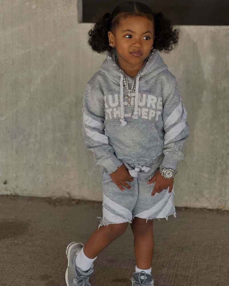 Felpa con cappuccio unisex punk streetwear con stampa di lettere 3D - Pullover hip-hop alla moda per bambini e adulti Tendenze della moda_voghion.com