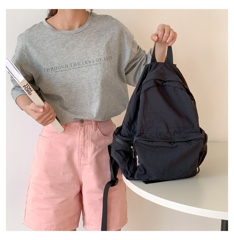 Clakae K-style Outdoor Casual Nylon Backpack_voghion.com