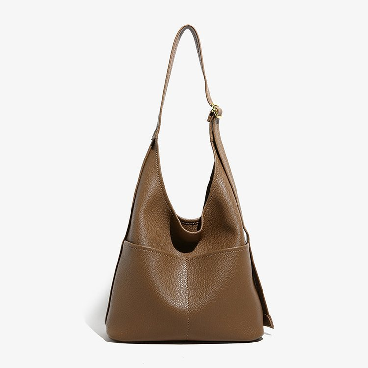 Sac sous les bras de grande capacité pour femmes 2024 hiver nouvelle mode décontractée simple et polyvalente populaire sac à bandoulière simple sac de banlieue simple_voghion.com