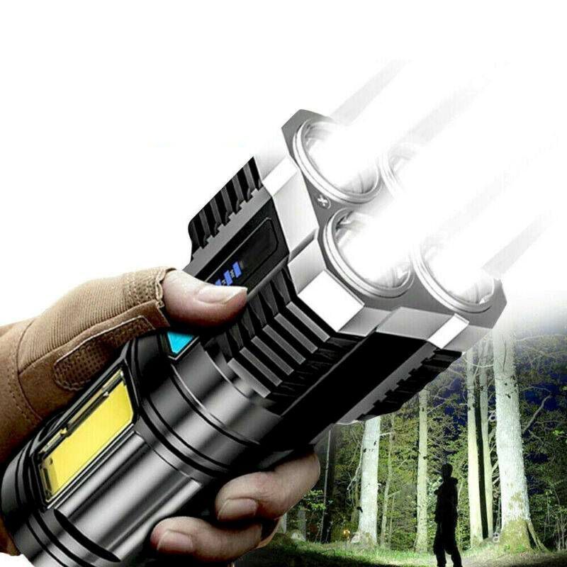 Portable Rechargeable LED Flashlight For Camping & Hiking_voghion.com
