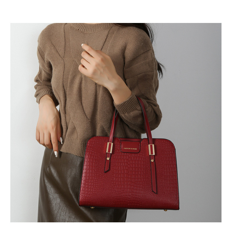 Bolsas femininas bolsa 2023 novo conjunto de multi peças em relevo bolsa feminina ombro único diagonal cruz carregando bolsa mãe bolsa feminina_voghion.com