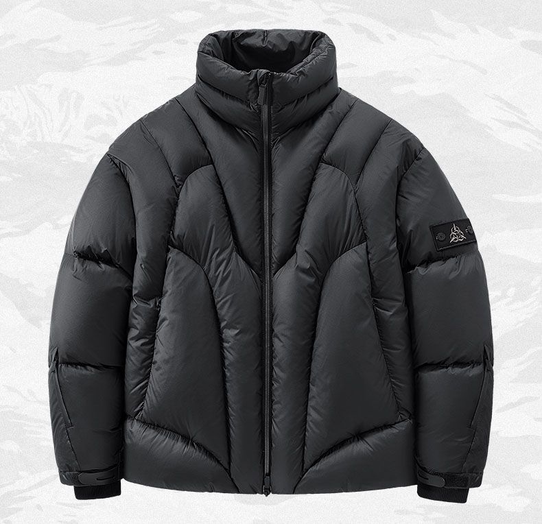 Men's Functional Style Jacket Thicken White Duck Fluffy Coat Cold Resistant Warm Down Overcoat For Male_voghion.com