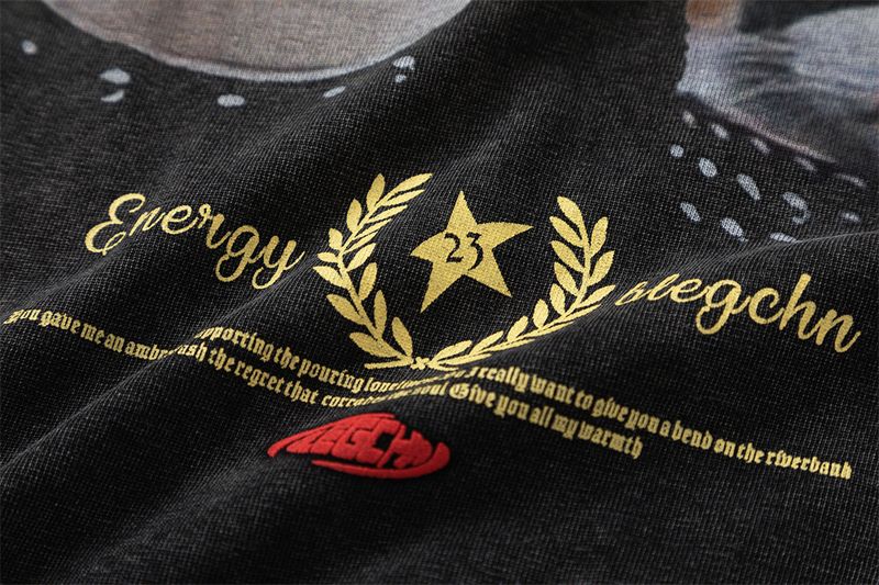 Tricou amuzant și distractiv cu imprimeu de pisicuță, cu mânecă scurtă, trend hip-hop, de vară, pentru bărbați, spălat, distressed, cu mânecă scurtă_voghion.com