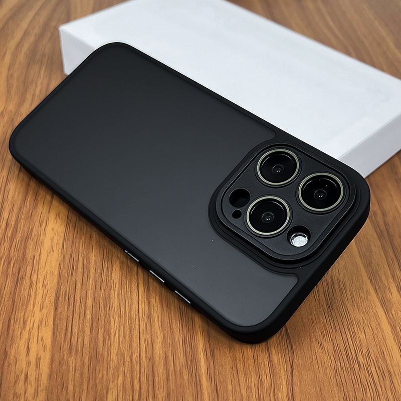 Translucent Design, Advanced Shockproof Technology, High-Quality Glass Lens Protector - Universally Compatible with 15, 14, 13, 12, 11 Pro Max_voghion.com