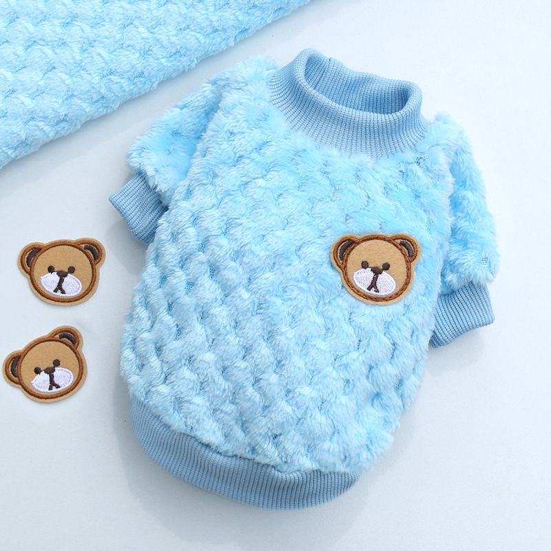 Ropa para perros pequeños y grandes, ropa para gatos, otoño e invierno, nuevos suministros para mascotas, ropa de vellón, método, cubo, ropa de dos patas, cuadros_voghion.com