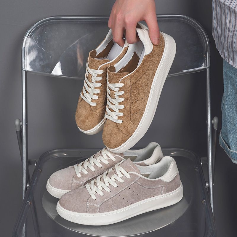 low-top Lace-up Sneakers Casual Style Skate Shoes Wear Comfortable Lightweight_voghion.com