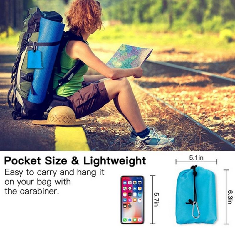Cobertor de praia de bolso à prova d'água, colchão dobrável para acampamento, tapete leve portátil, tapete para piquenique ao ar livre, tapete de praia de areia_voghion.com