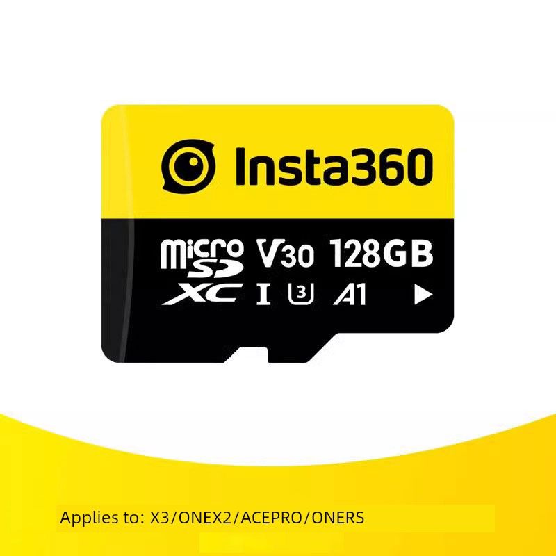 Tarjeta de memoria original Shadow Stone Insta360 TF de 128 GB, adaptador de 256 GB/512 GB, X4/X3/Ace Pro_voghion.com