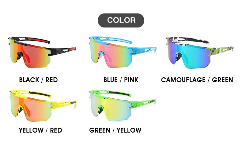 Lunettes d'équitation pare-brise pour hommes et femmes, lunettes de soleil Cool, à la mode, pour sports de plein air, nouvelle collection_voghion.com
