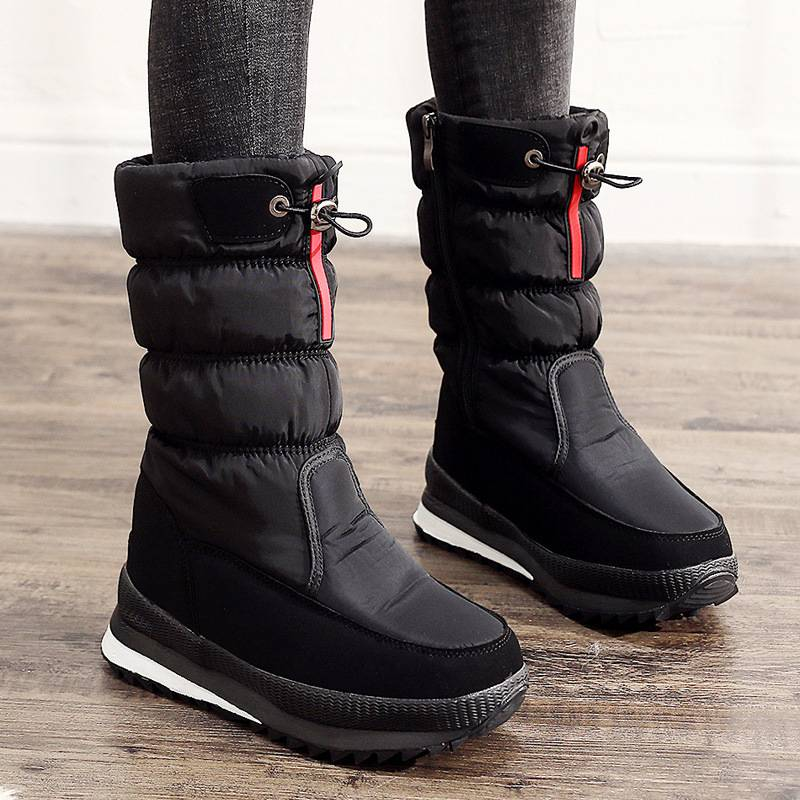 Chaussures pour femmes bottes de neige pour femmes nouvelles bottes de neige chaudes et épaisses d'hiver pour femmes chaussures en coton pour femmes chaussures en coton à la mode pour dames_voghion.com
