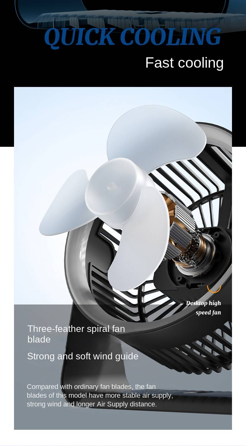 Ventilador de circulación móvil Huaxing HH-001 (estilo luz ambiental)_voghion.com