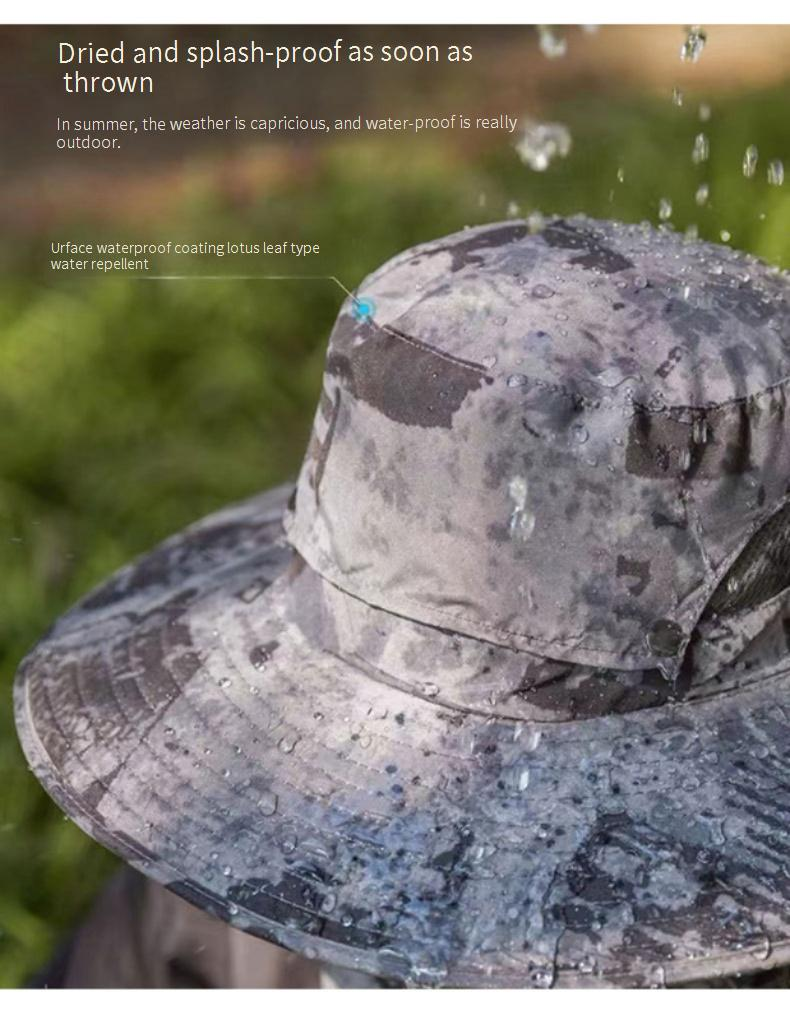Cappello da uomo con tesa larga e alimentazione solare, con ventola ad alta velocità e batteria ricaricabile, per pesca/escursionismo all'aperto_voghion.com