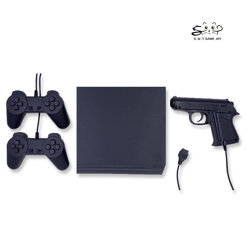 Console di gioco retrò wireless a 8 bit per TV con doppio controller, sistema di gioco USB plug-and-play per PC, giochi arcade classici come Contra e Mario (nero)_voghion.com