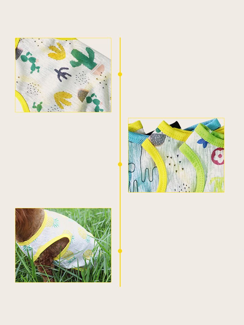 1 Piece Of New Pet Apparel For Spring & Summer - Mesh, Breathable & Comfortable Sports Casual Vest, Sun-Protective Clothes For Dogs & Cats_voghion.com