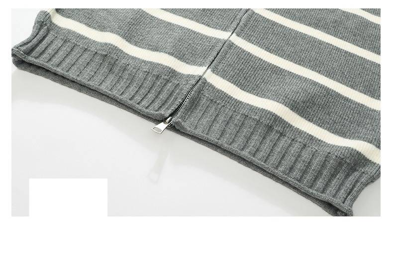 Męski luźny sweter z dzianiny oversize z okrągłym dekoltem, miękki, oddychający materiał, luźny krój na jesień i zimę, szary/czarny/zielony (rozmiary M-4XL)_voghion.com