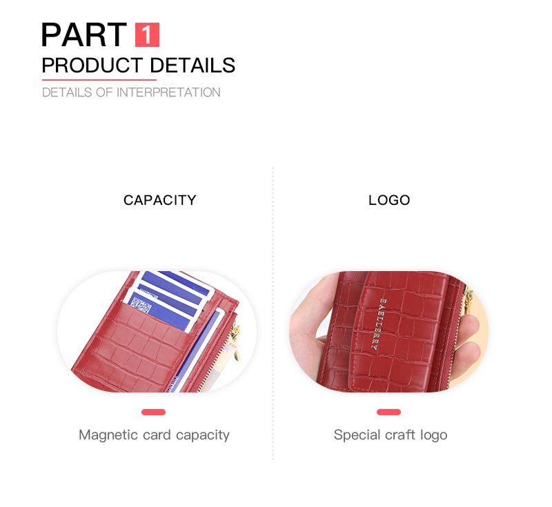 BAELLERRY neue geldbörse für frauen version krokodil muster multifunktionale münztüte modische kleine reißverschluss kartenhalter_voghion.com