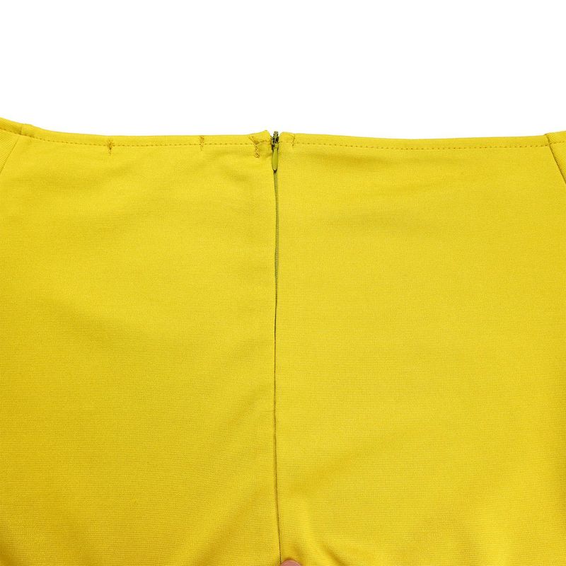 Dameskleding Nieuwe mode Een schouder Ruffle mouw Effen kleur Geplooide wijde pijpen Jumpsuit_voghion.com