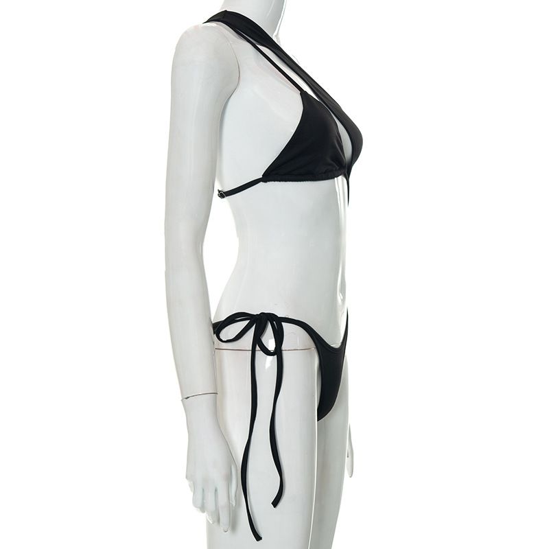 Abbigliamento estivo da donna, nuovo top intero monospalla in tinta unita con ombelico esposto e monospalla_voghion.com