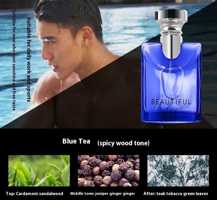 Parfum pentru bărbați Small Town Yixiang Darjeeling Tea, proaspăt și de lungă durată, ceai albastru Gulong, apă de toaletă, parfum pentru întâlniri cuplu, capacitate mare, 100 ml_voghion.com