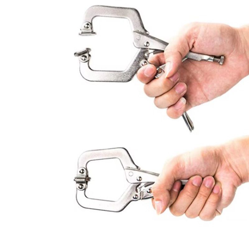 5 Inch C Clamp Assorted Locking Welding Clamp Mini Alloy Locking Pliers For DIY Hand Repair Tools Wood Working_voghion.com