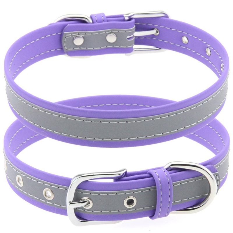 Guinzaglio per cani di piccola, media e grande taglia, collare per passeggiate, in ultra-fibra riflettente, confortevole, resistente all'usura e anti-strangolamento_voghion.com