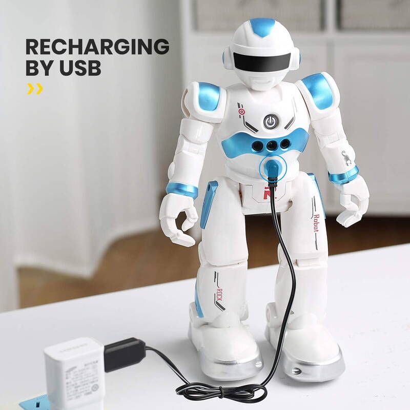 Babyltrl Remote Intelligent Toys Kids,Gesture Control Programmable Smart Educational Robot Toy With 6 Stories For Ages_voghion.com
