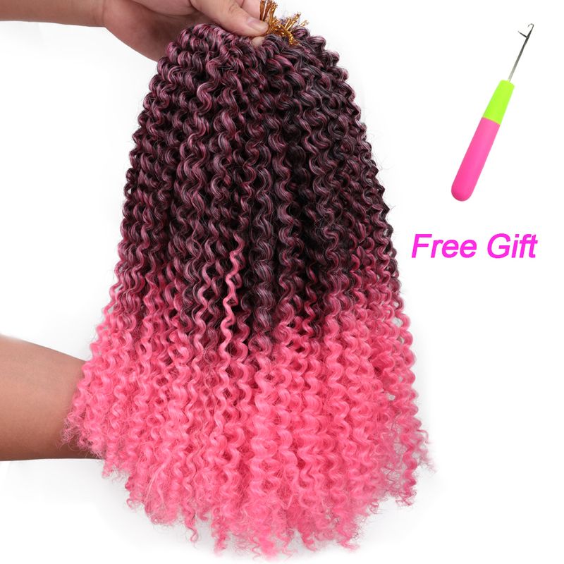 12 Zoll Afro Kinky Curly Marley Crochet Bracelet Hoer Synthetesch Jerry Curl Flechthoerverlängerungen Kuerz Passioun Twist Fir Zöpfe_voghion.com