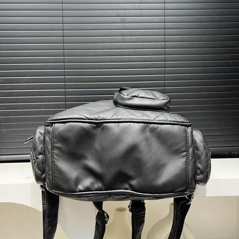 Women's Fashion Y2K Washed Retro Rivet Backpack Large Capacity Multi Pocket Shoulder Bag 2025 Spring And Summer New Fashion Versatile_voghion.com