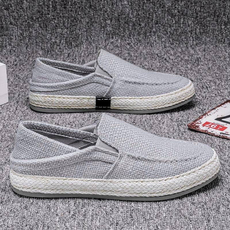 2024 Yeni Erkek Günlük Ayakkabılar Yeni Spor Günlük Slip-on Düz Tahta Ayakkabı Öğrenci Alçak Topuk Nefes Alabilen Kanvas Ayakkabılar Chaussure Hombre_voghion.com