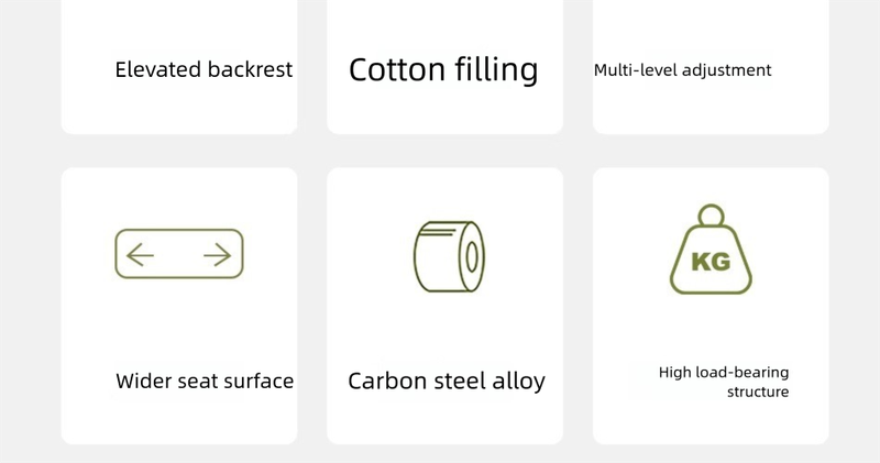 Klappbarer, erhöhter, verstellbarer, gepolsterter Camping- und Picknickstuhl mit Liegefunktion_voghion.com