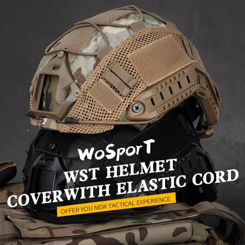 Copertura per casco da combattimento mimetica per fucile ad aria compressa, caccia militare da combattimento CS FAST PJ/BJ/MH, accessori per casco ad alto taglio, espansione_voghion.com