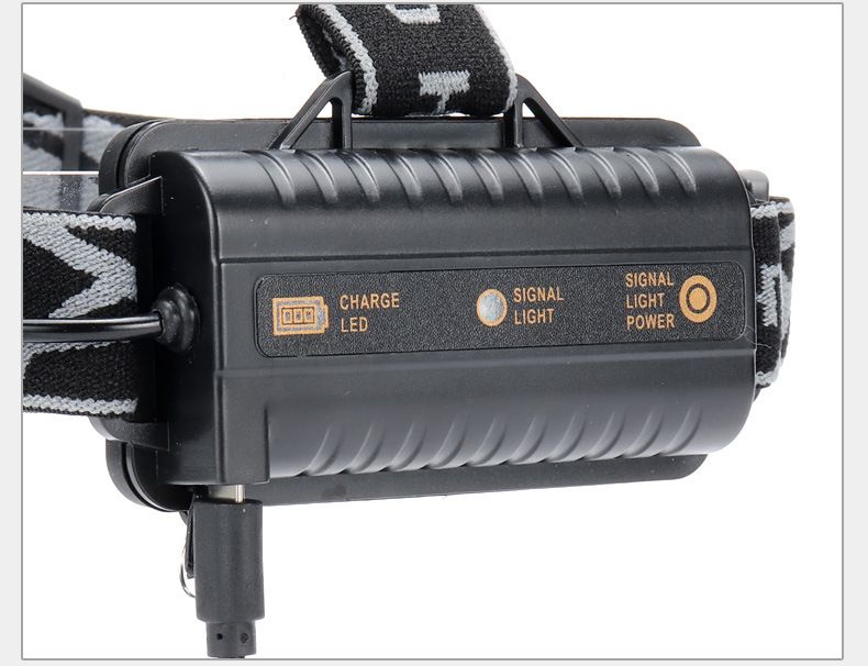 USB charging outdoor night fishing 5LED strong head light outdoor multi-functional headlight_voghion.com