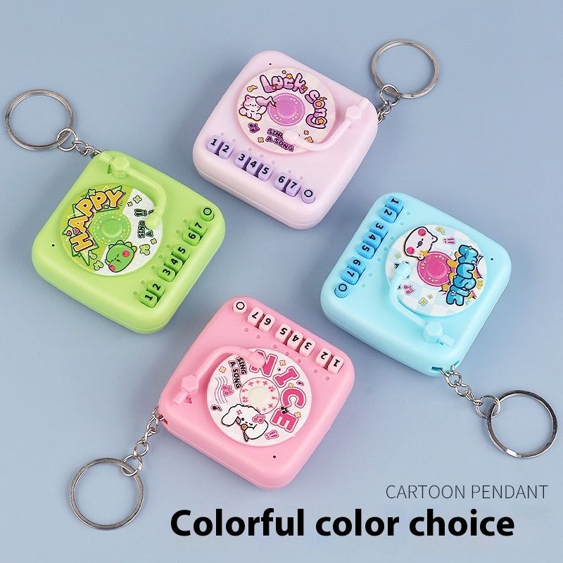 Mini fonografo luminoso con palma, portachiavi elettronico per pianoforte, giocattolo twister Grabber_voghion.com