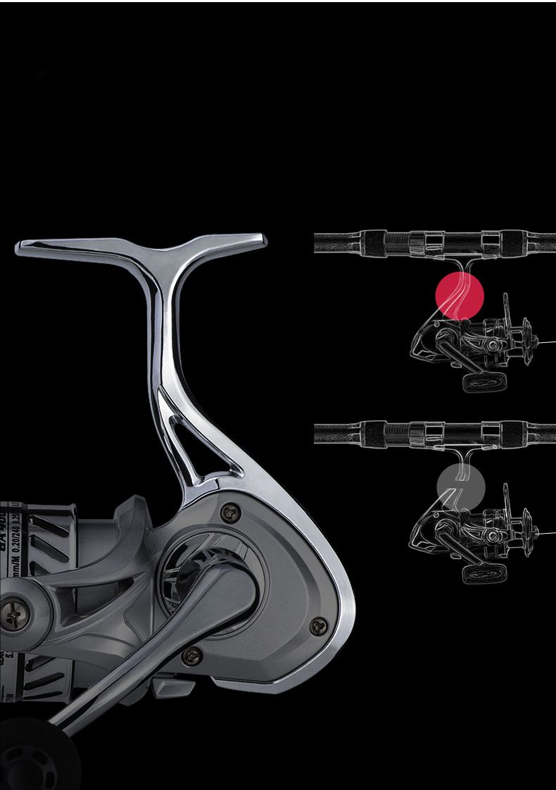 Mulinello da pesca Feilu Spinning interamente in metallo per esche da mare e lancio lungo_voghion.com