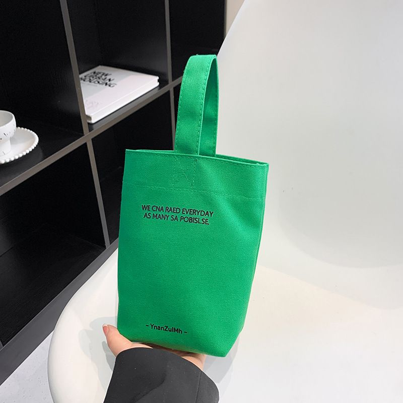 /ins Borsa a mano in tela tinta unita con borraccia in stile mini per donna, borsa per la mamma_voghion.com