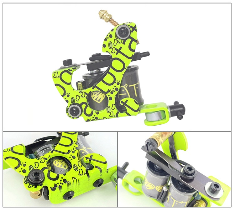 OL Black Box Dual G Coil Machine Set Forniture per miscelazione Attrezzatura per tatuaggio Ou Liang_voghion.com