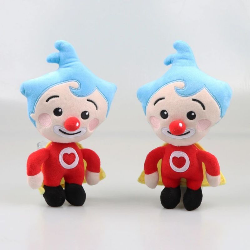 25cm Cute Plim Plim Clown Plush Toy Cartoon Stuffed Plush Doll Animation Figure Plushie Anime Soft Gift Toys for Kids Birthday_voghion.com